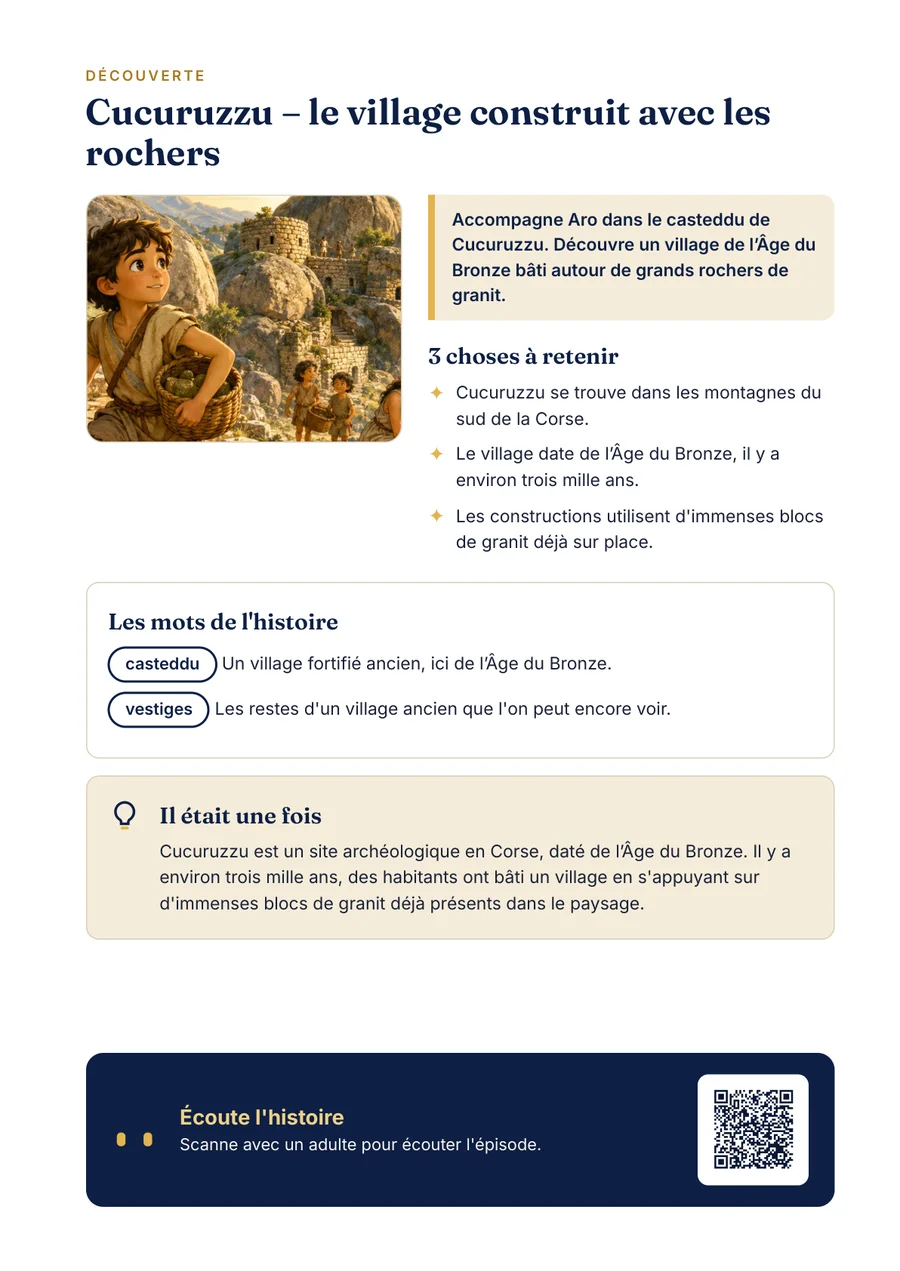Page découverte du fascicule Cucuruzzu